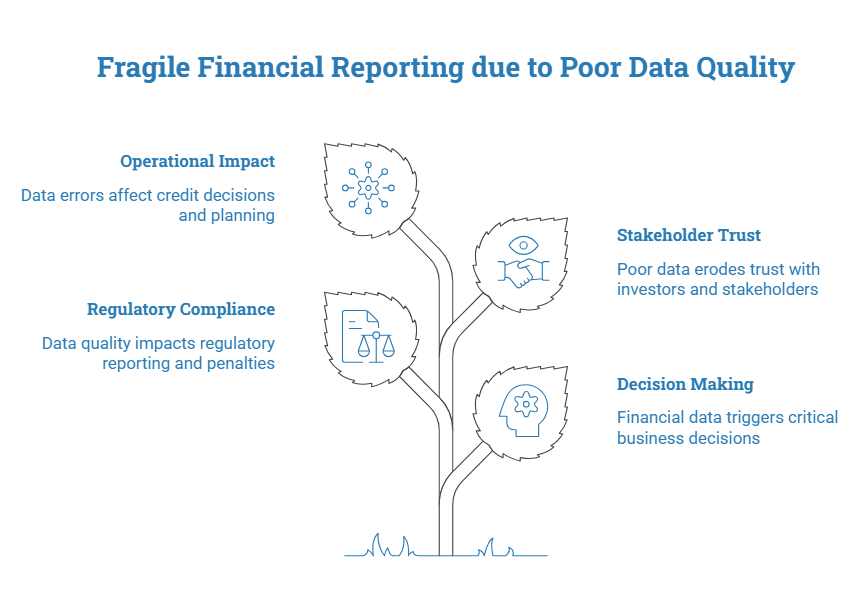 Fragile Financial Reporting due to Poor Data Quality